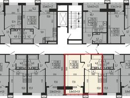 Продается 1-комнатная квартира ЖК Звезды, литер 9, 40.4 м², 4984000 рублей