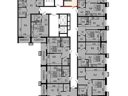 Продается 1-комнатная квартира ЖК Звезды, литер 11, 39.3  м&sup2;, 5583000 рублей
