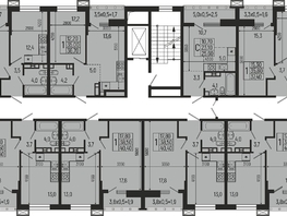 Продается 1-комнатная квартира ЖК Звезды, литер 9, 42.5  м², 5232000 рублей