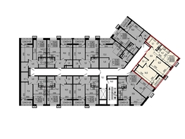 Продается 2-комнатная квартира ЖК Звезды, литер 11, 60.6  м², 6666000 рублей