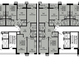 Продается 1-комнатная квартира ЖК Звезды, литер 10, 40.5  м², 4941000 рублей