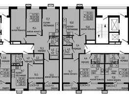 Продается 2-комнатная квартира ЖК Звезды, литер 10, 65.9  м², 7250000 рублей