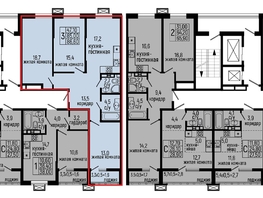 Продается 3-комнатная квартира ЖК Звезды, литер 10, 86.6  м², 9700000 рублей