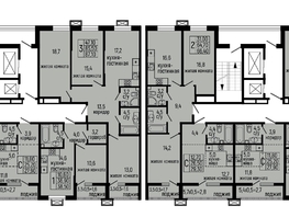 Продается 2-комнатная квартира ЖК Звезды, литер 10, 66.4  м², 7172000 рублей