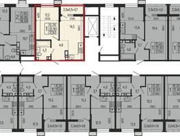 Продается 1-комнатная квартира ЖК Звезды, литер 12, 37.6  м², 7144000 рублей