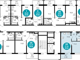 Продается 1-комнатная квартира ЖК Лестория, дом 3, 38.6  м², 17215600 рублей