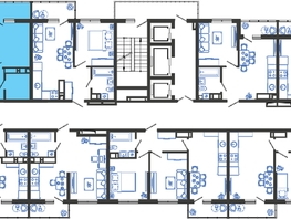 Продается 2-комнатная квартира ЖК Облака-3, дом 1, 47.7 м², 10107630 рублей
