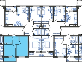 Продается 1-комнатная квартира ЖК Облака-3, дом 1, 32.3 м², 7761690 рублей