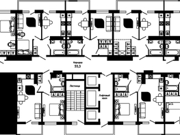 Продается 2-комнатная квартира ЖК Отражение, 2 очередь литера 3, 69.2 м², 7962220 рублей