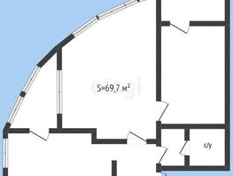 Продается 2-комнатная квартира Старокубанская ул, 69.7  м², 9700000 рублей