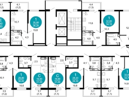 Продается 1-комнатная квартира ЖК Лестория, дом 1, 25.9 м², 15014230 рублей