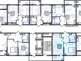 Продается 1-комнатная квартира ЖК Облака-3, дом 1, 40.1  м², 7897695 рублей