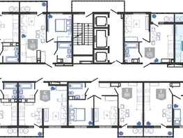 Продается 1-комнатная квартира ЖК Облака-3, дом 1, 33.7  м², 7713930 рублей