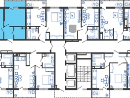 Продается 1-комнатная квартира ЖК Облака-3, дом 1, 36.6  м², 7914750 рублей