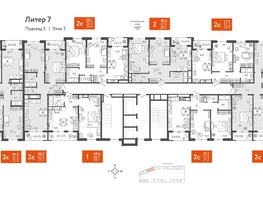Продается 3-комнатная квартира ЖК Все Свои VIP, литера 7, 85.45 м², 19781675 рублей