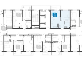 Продается 1-комнатная квартира ЖК Облака-2, блок секция 4-8, 39.6  м², 8931120 рублей