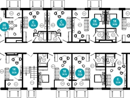 Продается 1-комнатная квартира ЖК Нескучный сад, корпус 2, 23.8  м², 34471920 рублей