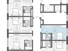 Продается 1-комнатная квартира ЖК Нескучный сад, корпус 2, 23.1 м², 33852200 рублей