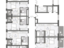 Продается 3-комнатная квартира ЖК Нескучный сад, корпус 2, 63.9 м², 73244510 рублей
