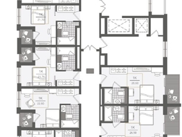 Продается 3-комнатная квартира ЖК Нескучный сад, корпус 2, 76.4 м², 90263100 рублей
