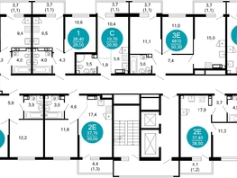 Продается 1-комнатная квартира ЖК Лестория, дом 3, 25.6  м², 13565440 рублей