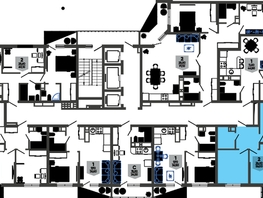 Продается 2-комнатная квартира ЖК Облака-3, дом 1, 56  м², 10287200 рублей