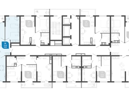 Продается 2-комнатная квартира ЖК Облака-2, блок секция 4-8, 64.7  м², 10992530 рублей