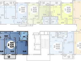 Продается 2-комнатная квартира ЖК Парк у дома, литера 8.3, 62.4  м², 10820160 рублей