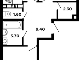 Продается 2-комнатная квартира ЖК Neo-квартал Красная площадь, 18, 59.9  м², 7607300 рублей