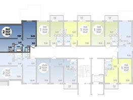 Продается 2-комнатная квартира ЖК Романовский, литера 1, 55.36  м², 6189248 рублей