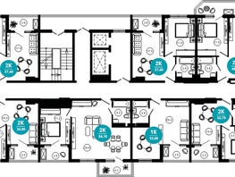 Продается 1-комнатная квартира АО Нескучный сад, корпус 1, 22.5  м², 26498250 рублей