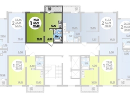 Продается 1-комнатная квартира ЖК Город у моря, литер 17, 39.4  м², 6426140 рублей