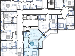 Продается 2-комнатная квартира ЖК Облака-3, дом 1, 58.5  м², 10424700 рублей