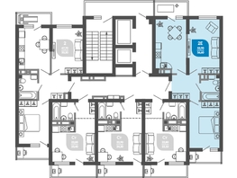 Продается 2-комнатная квартира ЖК Облака-2, блок секция 4-8, 56.6  м², 11523760 рублей