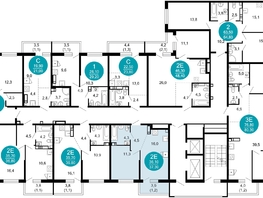 Продается 1-комнатная квартира ЖК Лестория, дом 5, 37.3  м², 14028530 рублей