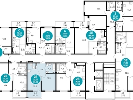 Продается 1-комнатная квартира ЖК Лестория, дом 5, 36.9  м², 15040440 рублей