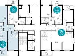 Продается 2-комнатная квартира ЖК Лестория, дом 5, 57.9  м², 20328690 рублей