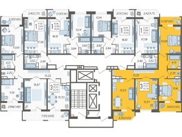 Продается 3-комнатная квартира ЖК Ural (Урал), 80.38  м², 9613448 рублей