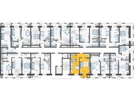 Продается 1-комнатная квартира ЖК Небо, литера 8, 42.1  м², 6971760 рублей