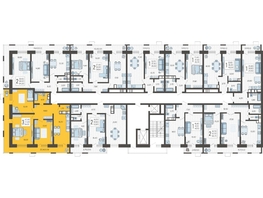 Продается 3-комнатная квартира ЖК Небо, литера 3, 84.1  м², 11673080 рублей