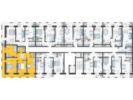 Продается 3-комнатная квартира ЖК Небо, литера 5, 84.1  м², 11614210 рублей