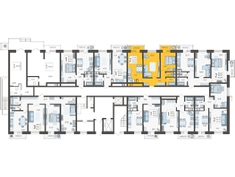 Продается 2-комнатная квартира ЖК Небо, литера 7, 58.5  м², 8406450 рублей