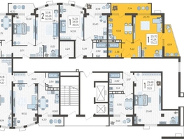 Продается 1-комнатная квартира ЖК Режиссёр, литера 4, 55.22  м², 6902500 рублей