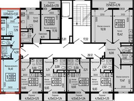 Продается 1-комнатная квартира ЖК Botanica Hills (Ботаника Хилс), лит 2, 31.5  м², 8846000 рублей