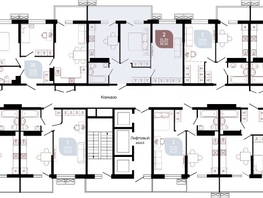 Продается 2-комнатная квартира ЖК Отражение, 2 очередь литера 4, 55.7  м², 7130380 рублей