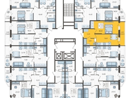 Продается 1-комнатная квартира ЖК Зеленодар, литера 7, 43.7  м², 5986900 рублей