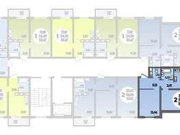 Продается 2-комнатная квартира ЖК Романовский, литера 1, 55.36  м², 5834944 рублей