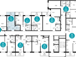 Продается 1-комнатная квартира ЖК Лестория, дом 5, 21  м², 9790200 рублей