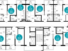 Продается 1-комнатная квартира ЖК Лестория, дом 6, 23.6  м², 11387000 рублей