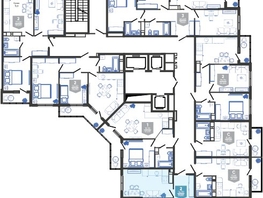 Продается 2-комнатная квартира ЖК Облака-3, дом 1, 59.8  м², 11045060 рублей